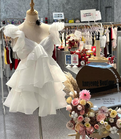 Mini Ruffle Layered Dresses